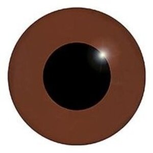 Single-colour glass eyes on wire - colour L30