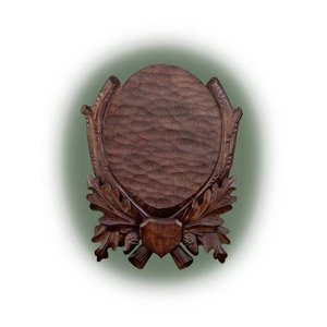 Wall panel - edge with oak leaf pattern