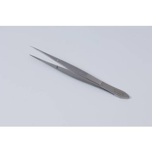 Microsurgery forceps, straight, stainless steel