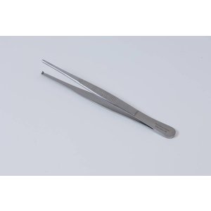 Surgical forceps, straight, 1 x 2 teeth, stainless steel