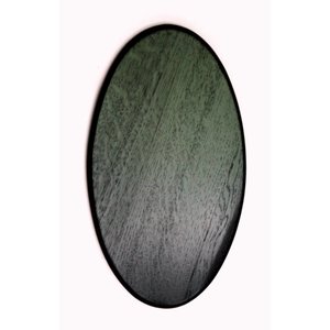 Trophy panel / postament board oval dark brown