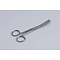 Operating scissors, curved, blunt/blunt, stainless steel