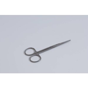 Iris scissors, straight, blunt/blunt, stainless steel