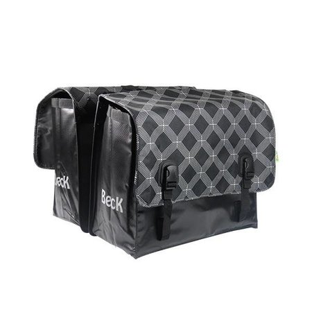 Beck Dubbele fietstas 65L Big Black Diamonds