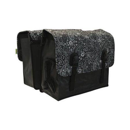 Beck Dubbele fietstas Classic 46L Blackish Pattern