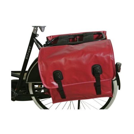 Beck Dubbele fietstas Classic Robijn