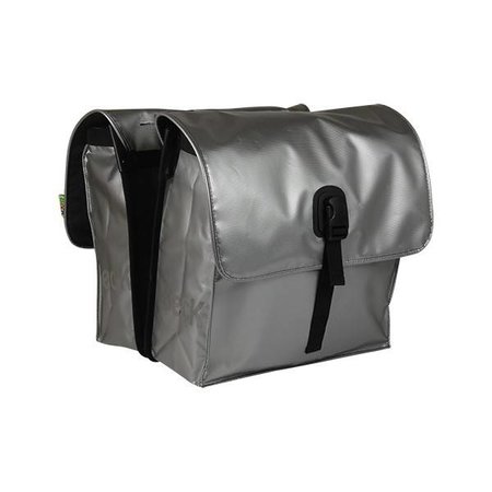 Beck Dubbele fietstas Small 30L Silver