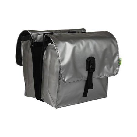 Beck Dubbele fietstas Small 30L Silver