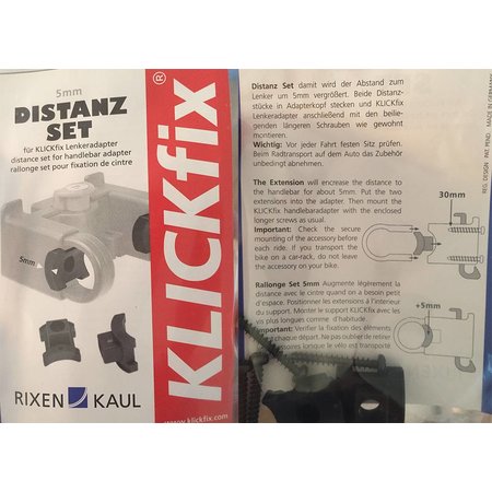 KLICKfix Afstandsset 5mm voor stuurhouder CC-100