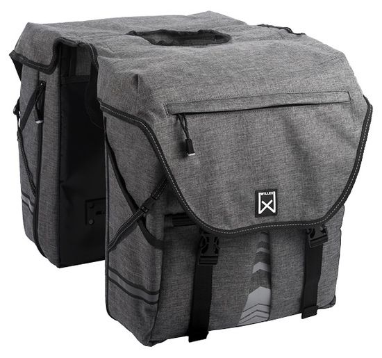 Dubbele fietstas Bagagetas 1200 28L Antraciet