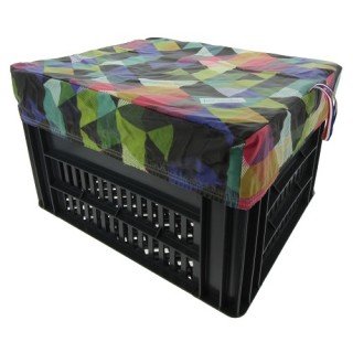 Box M Colored Triangles voor Kerri Fietskrat