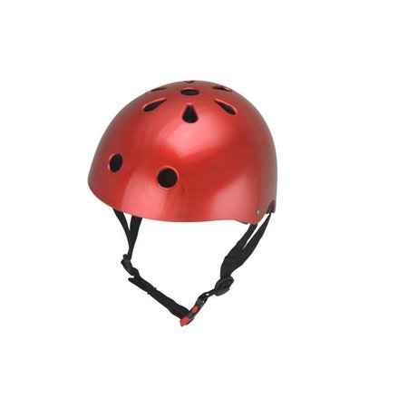 Kiddimoto Kinderhelm Metallic Red Medium