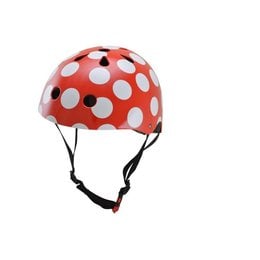 Kiddimoto Kinderhelm Red Dotty Small