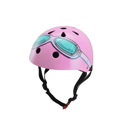 Kiddimoto Kinderhelm Pink Goggle Medium