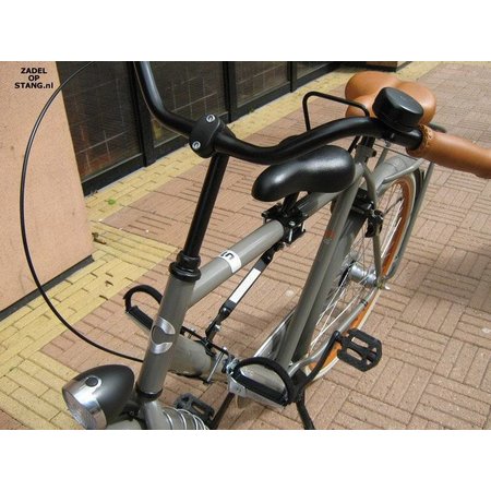 Zadel op Stang Model Nr. 2 voor herenfiets met stalen stang