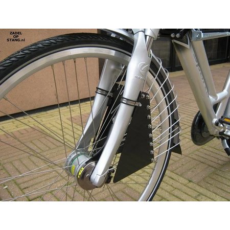 Zadel op Stang Model Nr. 3 voor oversized damesfiets met aluminium dubbelen stang