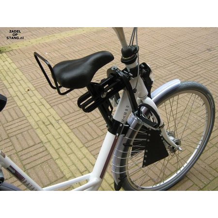 Zadel op Stang Model Nr. 4 voor oversized damesfiets met enkele aluminium stang