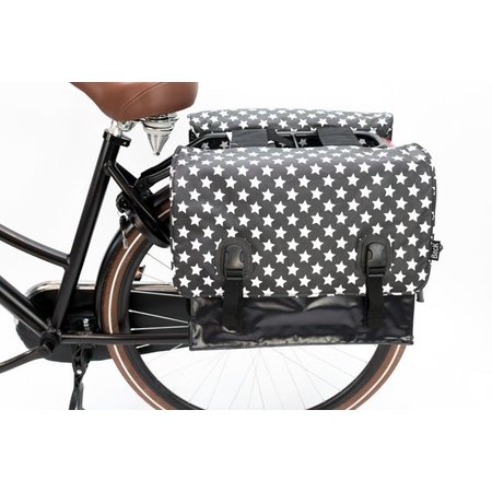 Beck Dubbele fietstas Classic 46L Stars