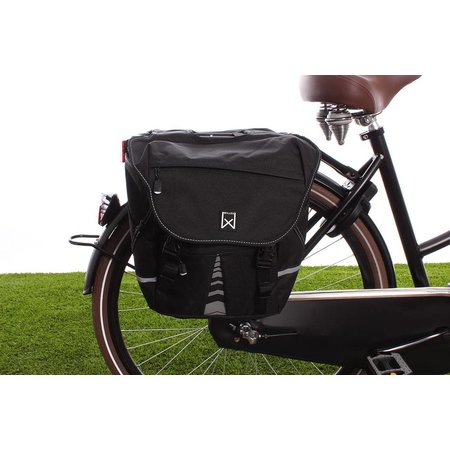 Willex Dubbele fietstas Bagagetas S 1200 Zwart - 20 liter