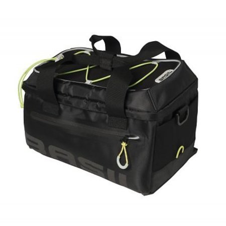 Basil Miles Trunkbag 7L Bagagedragertas Black lime