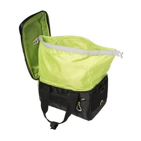 Basil Miles Trunkbag 7L Bagagedragertas Black lime