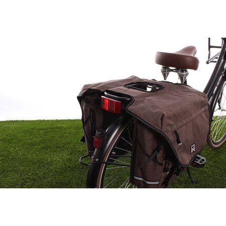 Willex Dubbele fietstas Bagagetas XL 1200 Bruin - 50 liter