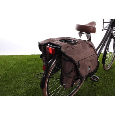 Brandewijn Aanzienlijk ginder Willex Dubbele fietstas Bagagetas Bruin XL 1200 - 50 liter -  Fietsparadijs.com