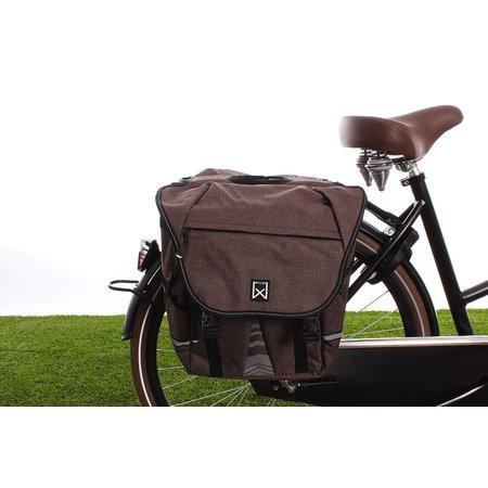 Willex Dubbele fietstas Bagagetas 1200 Bruin - 28 liter