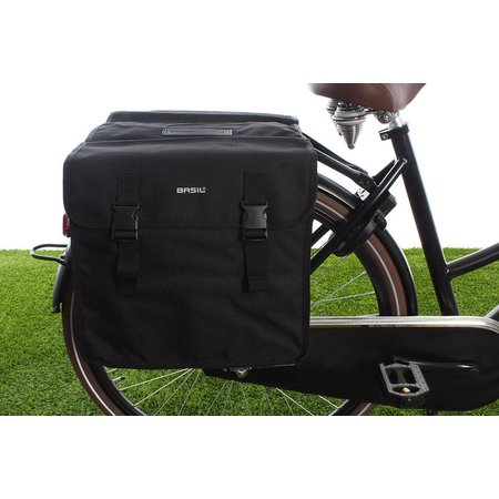 Basil Dubbele fietstas Mara XL 35L Zwart