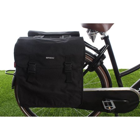 Basil Dubbele fietstas Mara XXL 47L Zwart