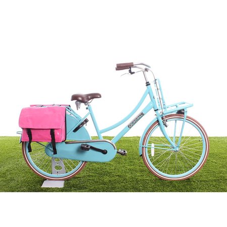 Beck Dubbele fietstas Mini Bisonyl Pink