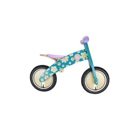 Kiddimoto Loopfiets hout Kurve Fleur