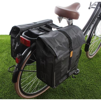 Basil Dubbele fietstas Urban Dry Double bag 50L Solid black