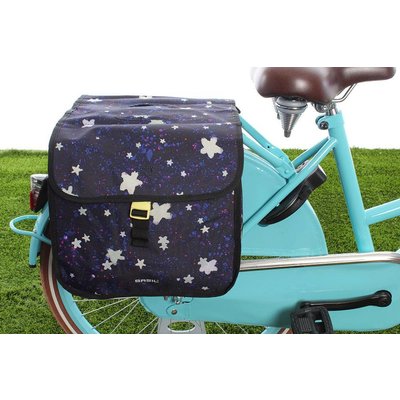 Basil Kinderfietstas Stardust Double bag Nightshade