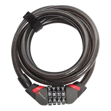 DoubleLock Kabelslot Coil Cable Combo 240 CM  - 12 MM  met cijfercode