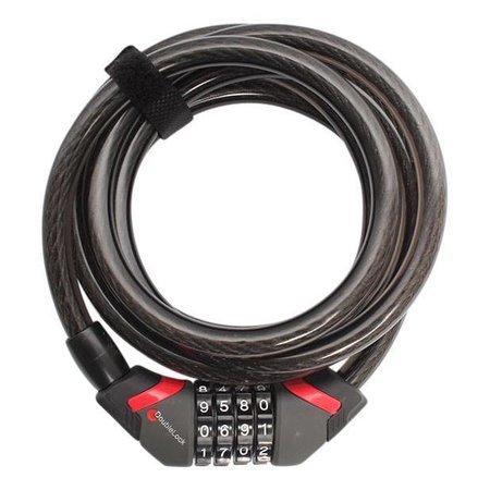 DoubleLock Kabelslot Coil Cable Combo 185 CM  - 12 MM  met cijfercode