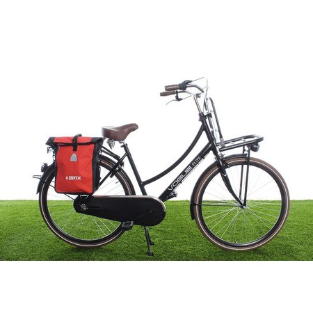 Lynx Enkele fietstas Single Pannier bag 21L Rood-zwart