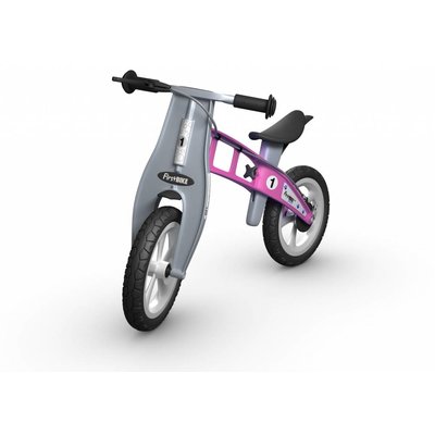 FirstBIKE Loopfiets Basic Roze - met rem