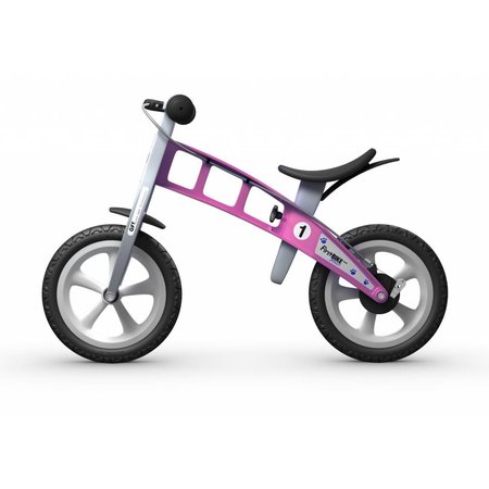 FirstBIKE Loopfiets Basic Roze - met rem