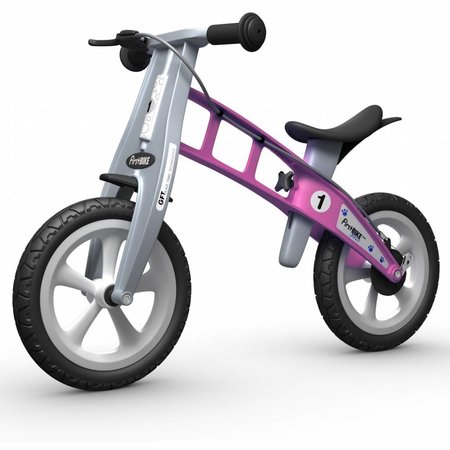 FirstBIKE Loopfiets Basic Roze - met rem