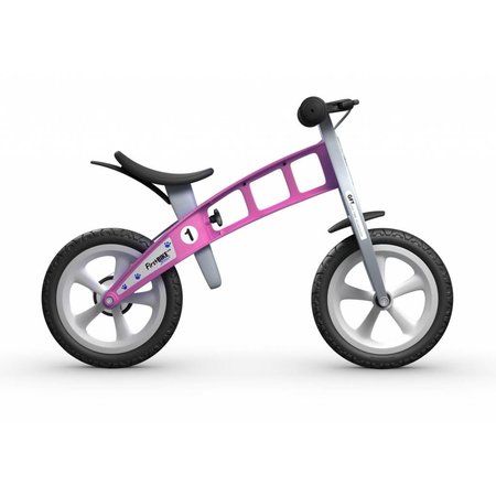 FirstBIKE Loopfiets Basic Roze - met rem