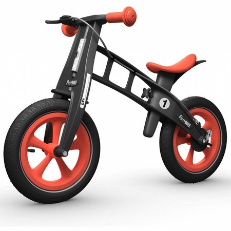 FirstBIKE Loopfiets Limited Rood - met rem