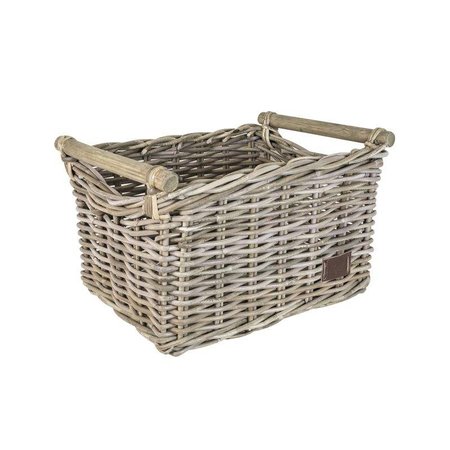 FastRider Fietsmand Rotan Bamboo Naturel  44L