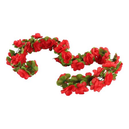 Basil Bloemenstreng Flower Garland Rood