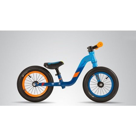 S'COOL Loopfiets aluminium PedeX 01 - vanaf 2 jaar - oranje met blauw