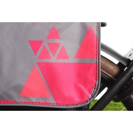 Beck Dubbele fietstas 35L Small Tangram