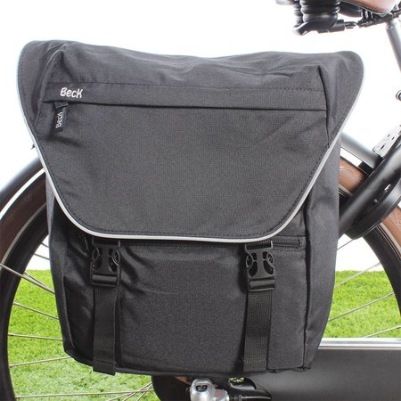 Beck Dubbele fietstas Sporty 30L Zwart