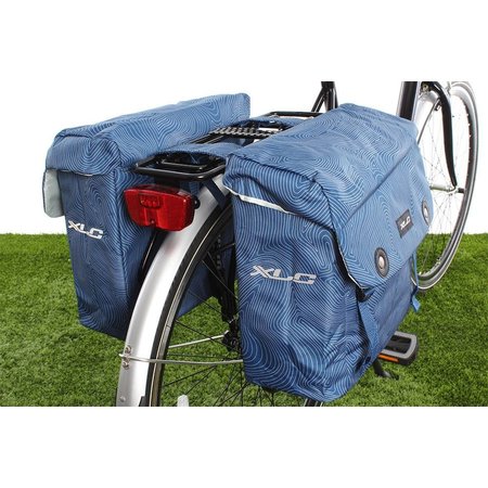 XLC Dubbele fietstas Lux 34L Blauw