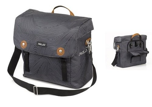 Enkele fietstas Lux Anthracite Fingerprint 16L Grijs