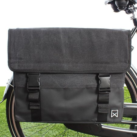 Willex Dubbele fietstas Canvas Tas Plus 48L Zwart